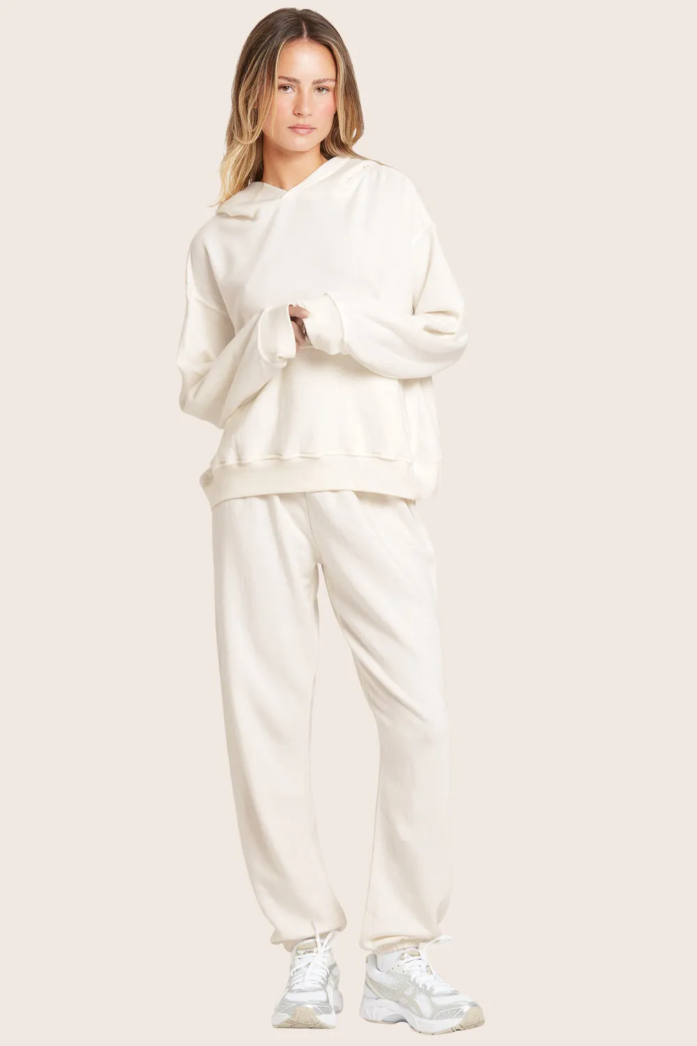 LIGHTWEIGHT SWEATS CLASSIC SWEATPANTS - BLANC sold by SETactive product image thumbnail 2