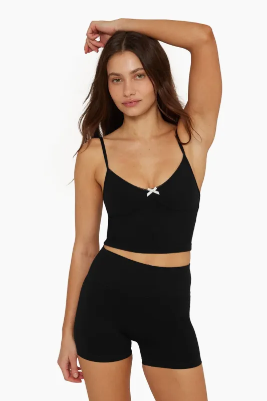 SPORTBODY® CAMI CONTOUR CROP - ONYX sold by SETactive