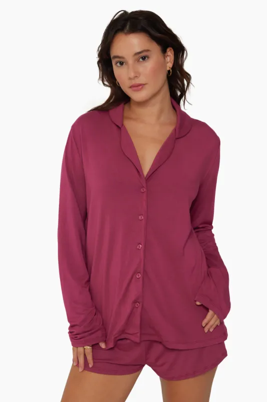 SLEEP JERSEY SLEEP BUTTON DOWN - ORCHID sold by SETactive