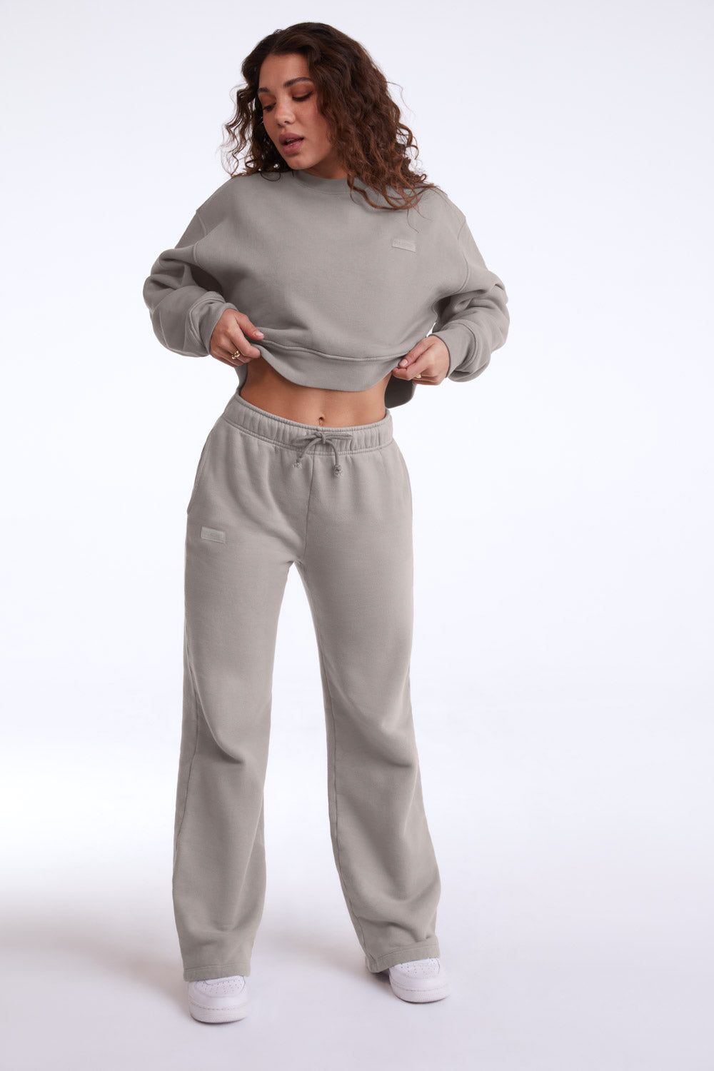 WIDE LEG SWEATPANTS - STONE sold by SETactive
