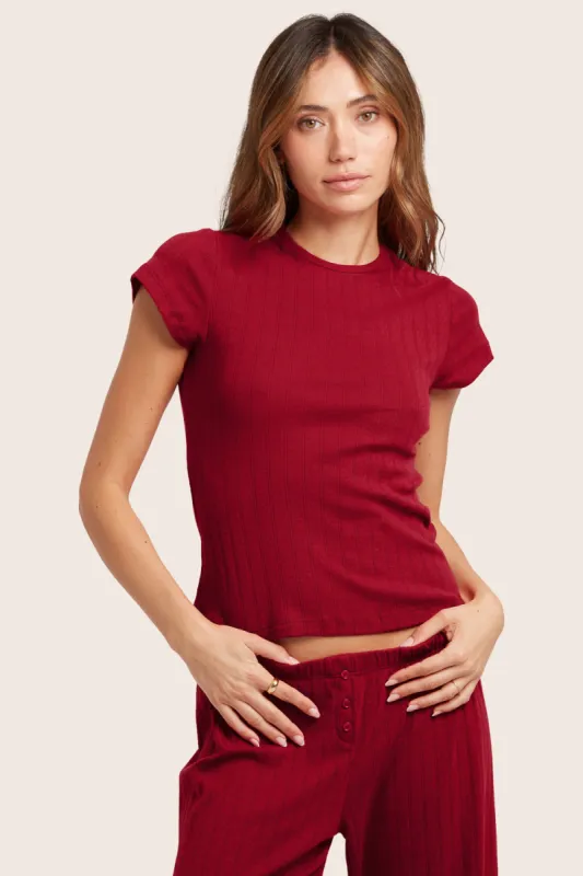 POINTELLE DAINTY TEE - LOVE sold by SETactive