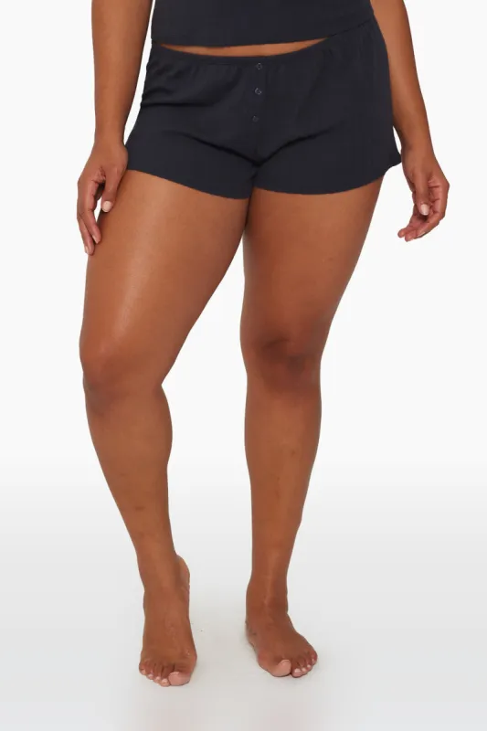 POINTELLE BUTTON SHORTS - DUSK sold by SETactive