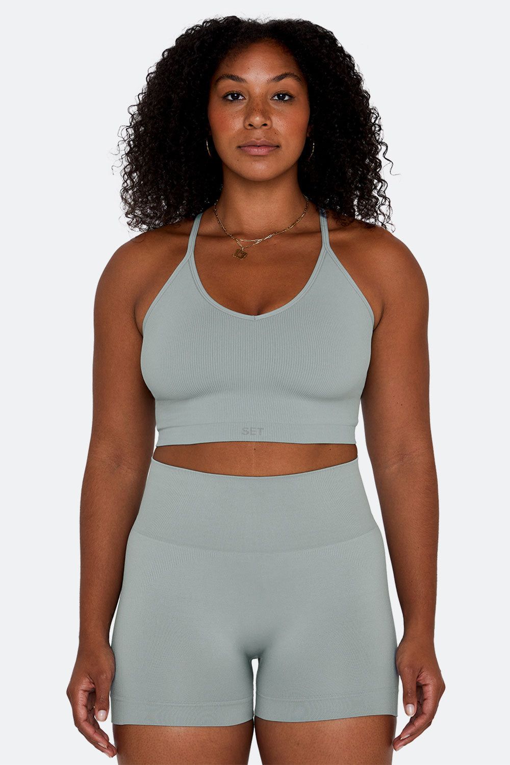 SCULPTFLEX® RIBBED V BRA - RAIN sold by SETactive