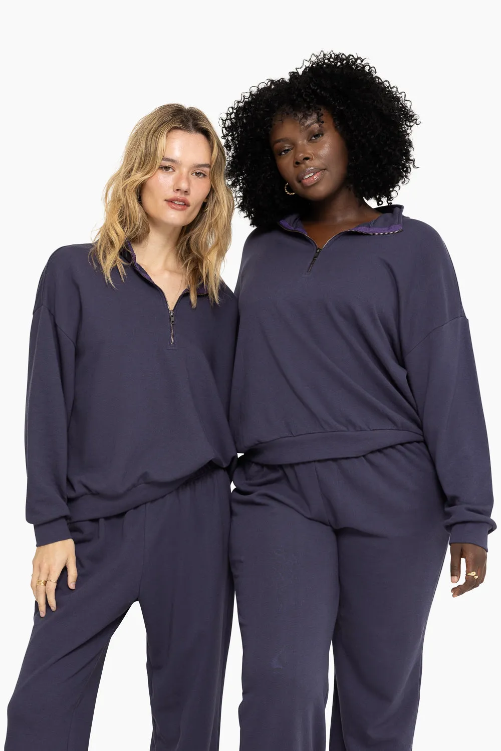 LIGHTWEIGHT SWEATS QUARTER ZIP - GALAXY sold by SETactive product image thumbnail 3