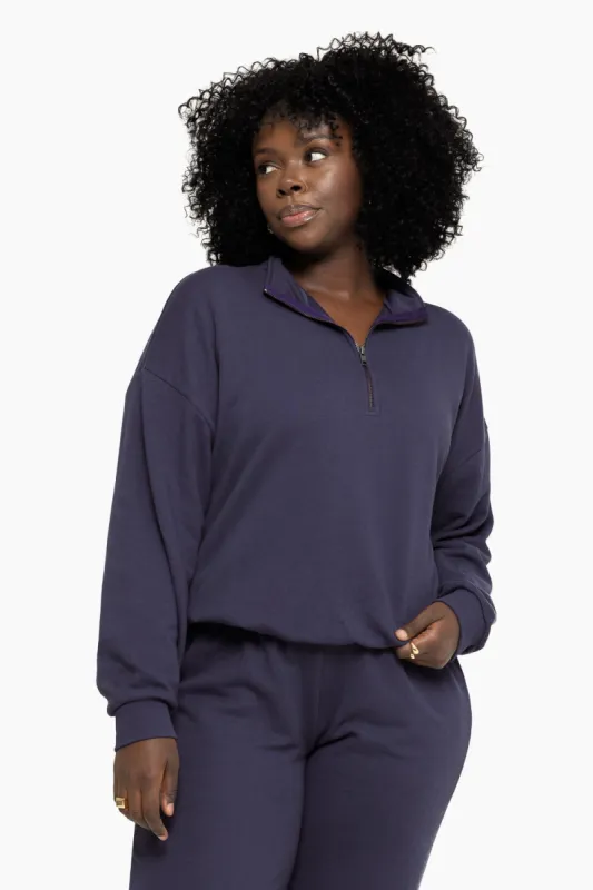 LIGHTWEIGHT SWEATS QUARTER ZIP - GALAXY sold by SETactive