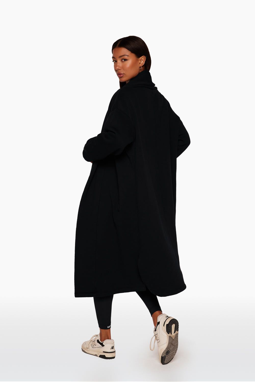 LONGLINE SWEATS CARDIGAN - ONYX sold by SETactive product image thumbnail 3