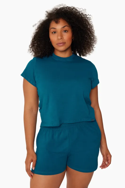 CLASSIC COTTON MID TEE - COVE sold by SETactive