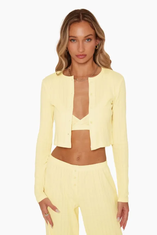 POINTELLE CARDIGAN - BUTTERCUP sold by SETactive