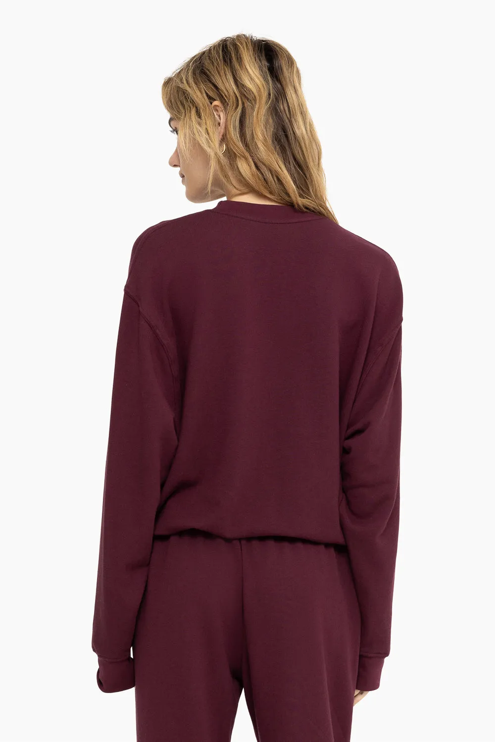 LIGHTWEIGHT SWEATS CLASSIC CREWNECK - REDWOOD sold by SETactive product image thumbnail 2