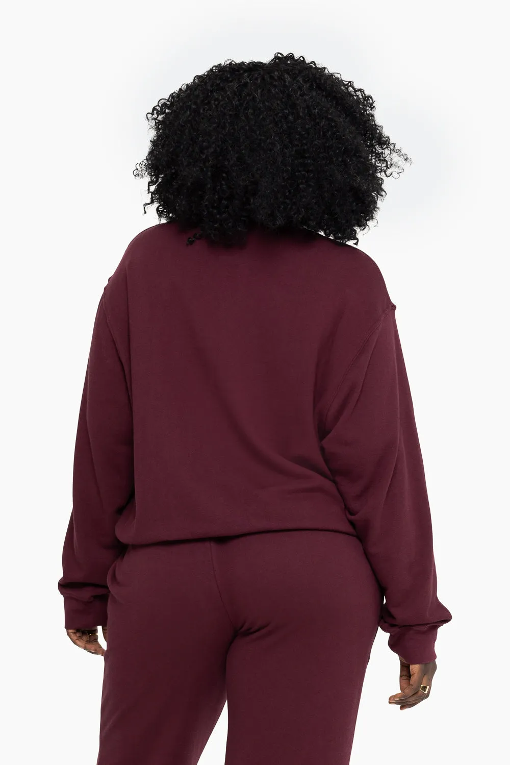 LIGHTWEIGHT SWEATS CLASSIC CREWNECK - REDWOOD sold by SETactive product image thumbnail 5