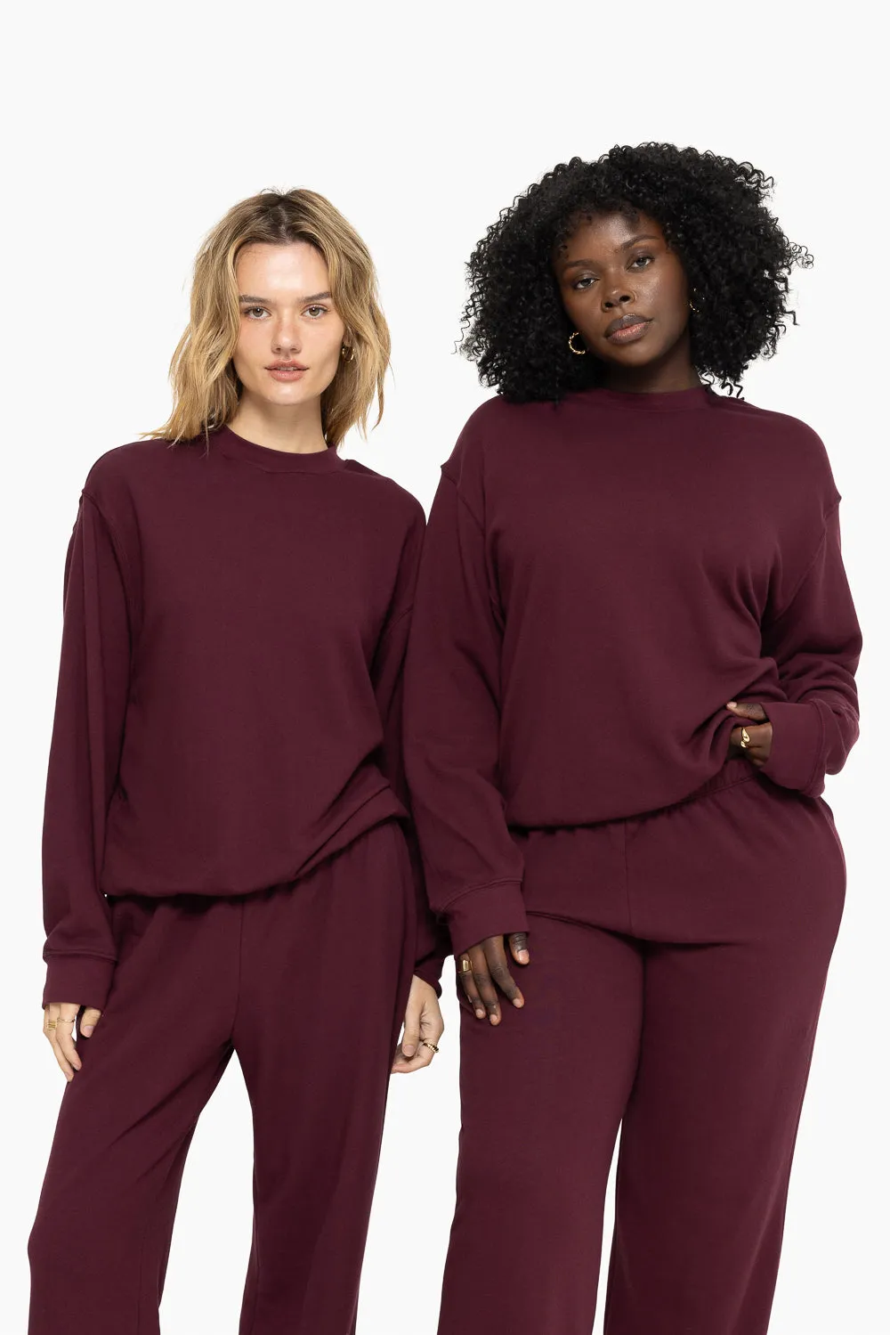 LIGHTWEIGHT SWEATS CLASSIC CREWNECK - REDWOOD sold by SETactive product image thumbnail 3