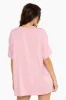 SLEEP JERSEY OVERSIZED BOYFRIEND SLEEP TEE - PEONY sold by SETactive