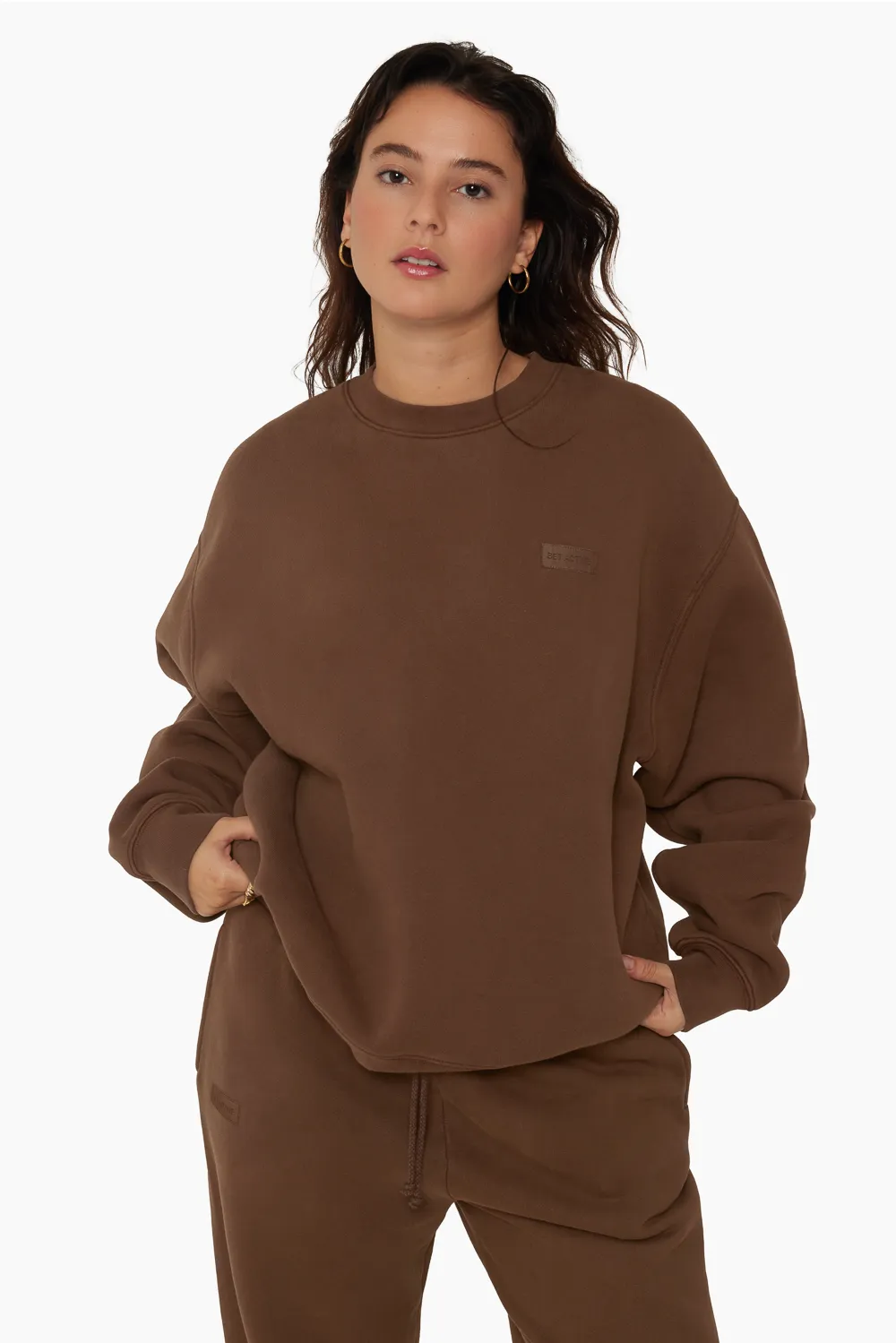 HEAVYWEIGHT SWEATS CREWNECK - BARK sold by SETactive