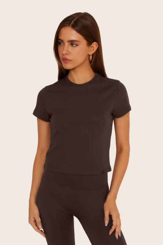 CLASSIC COTTON DAILY TEE - ESPRESSO sold by SETactive