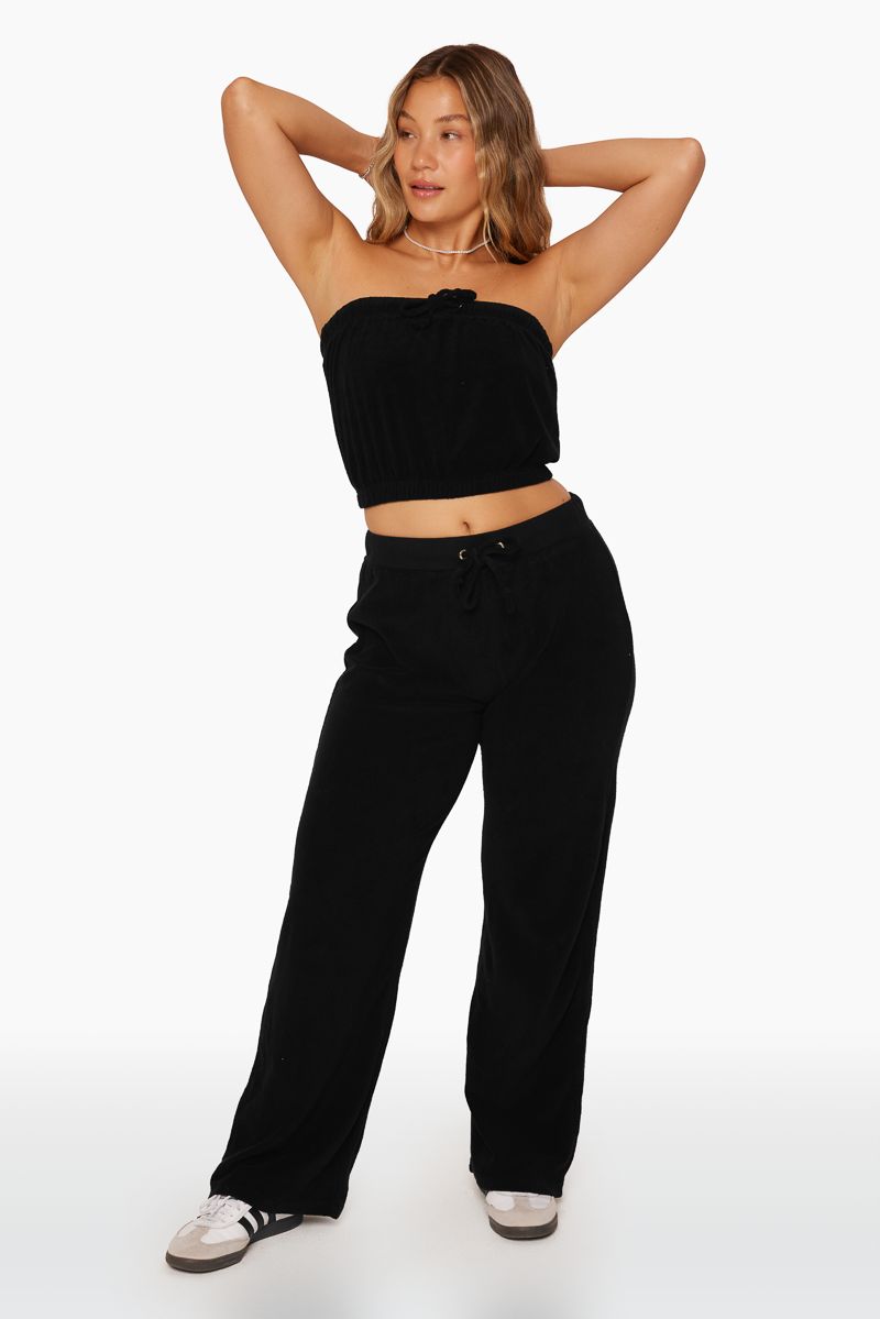 TERRY RELAXED PANTS - ONYX sold by SETactive product image thumbnail 2