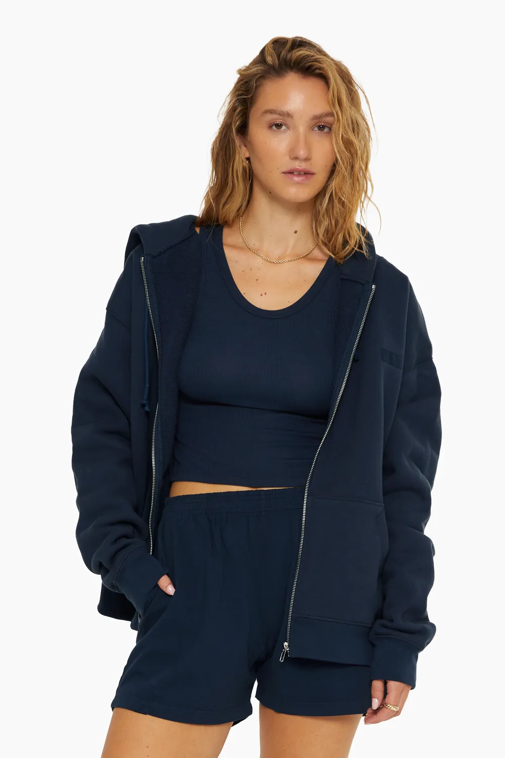 OVERSIZED ZIP HOODIE - OXFORD sold by SETactive product image thumbnail 3
