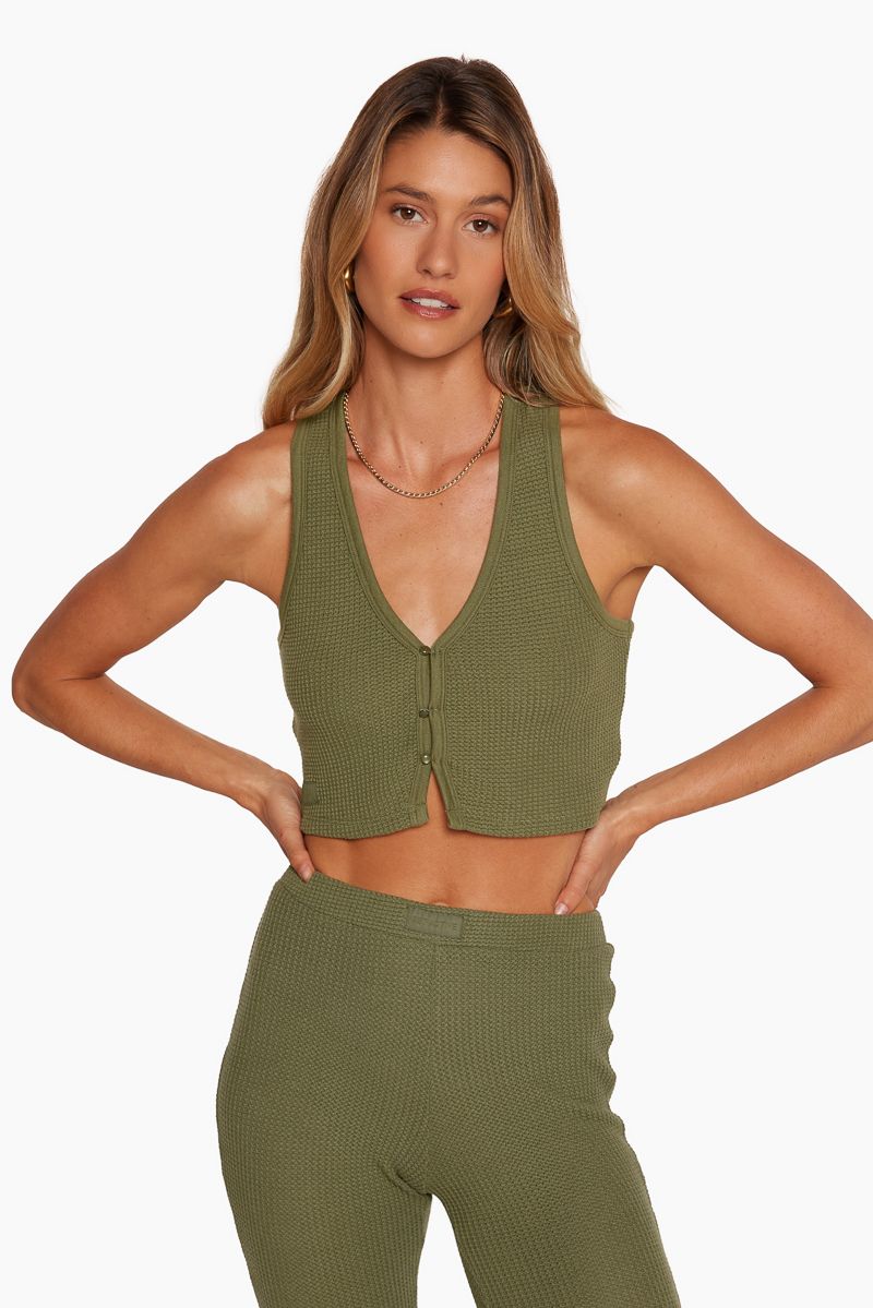 LOUNGE VEST TANK - CLOVER sold by SETactive product image thumbnail 2
