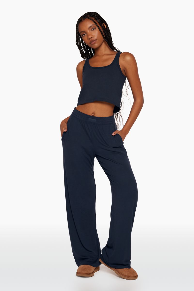 RIBBED WIDE LEG PANTS - OXFORD sold by SETactive product image thumbnail 2