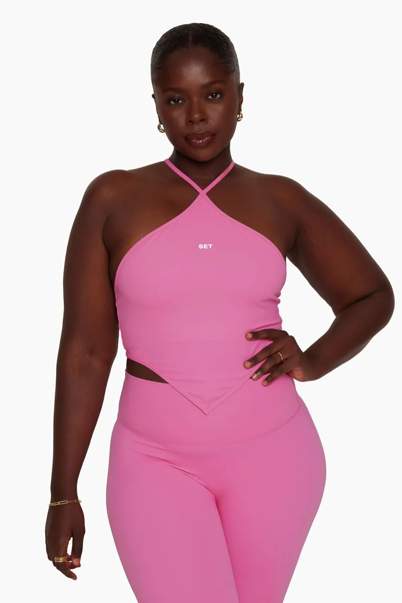 ウエイトトレーニング pinkpanther Pink Python Hi-Shine Sports Bra - Terez - simplyWORKOUT