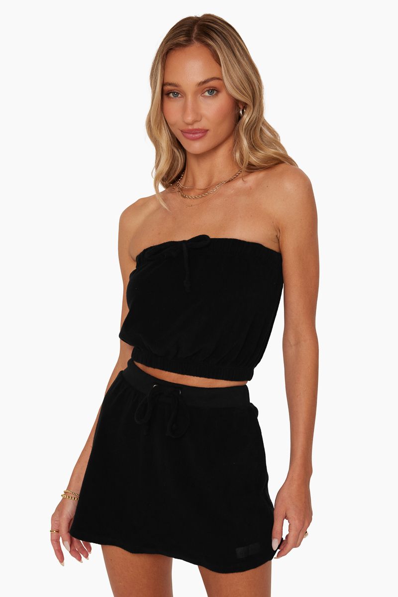TERRY CINCHED TUBE TOP - ONYX sold by SETactive product image thumbnail 2