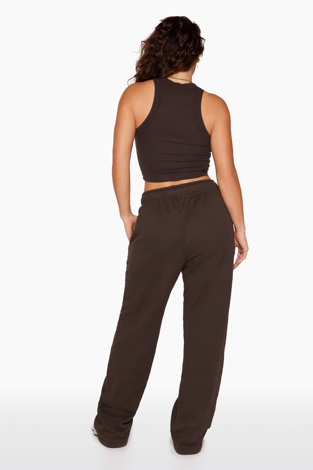 WIDE LEG SWEATPANTS - ESPRESSO sold by SETactive product image thumbnail 3