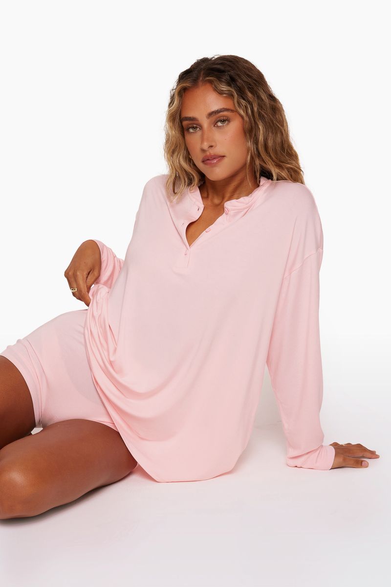 SET SLEEP™ OVERSIZED BOYFRIEND HENLEY - FLING sold by SETactive