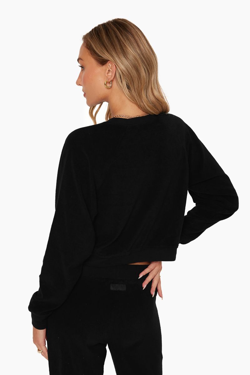 TERRY CROPPED CREWNECK - ONYX sold by SETactive product image thumbnail 2