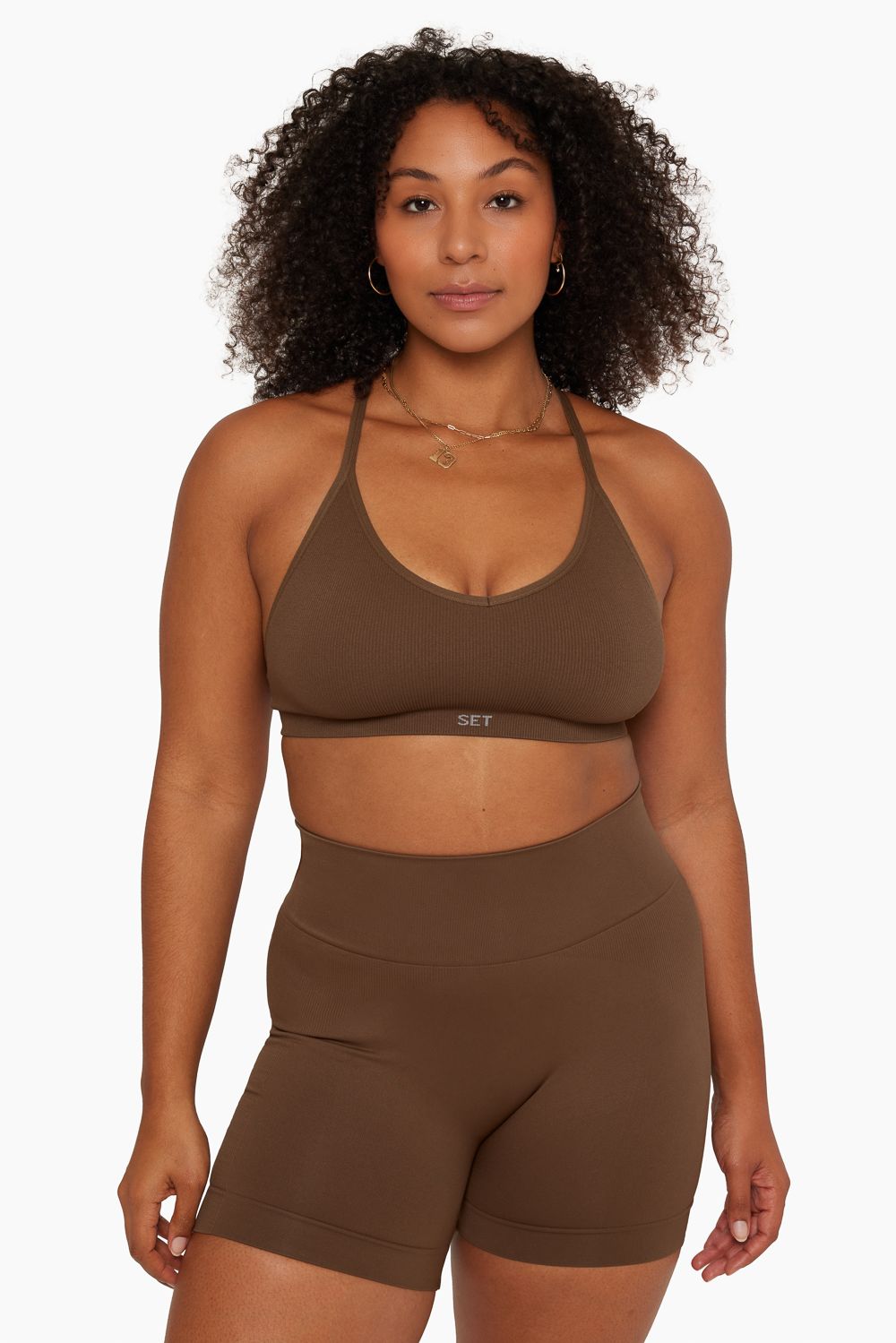 SCULPTFLEX® REMIX RIBBED V BRA - BARK sold by SETactive product image thumbnail 3