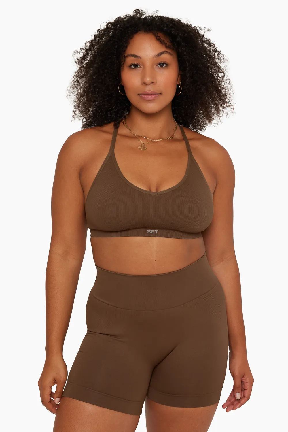 SCULPTFLEX® REMIX RIBBED V BRA - BARK sold by SETactive product image thumbnail 3