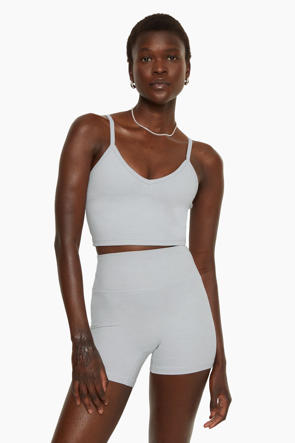 FORMCLOUD™ MINI V LONGLINE BRA - HEATHER GREY sold by SETactive product image thumbnail 4