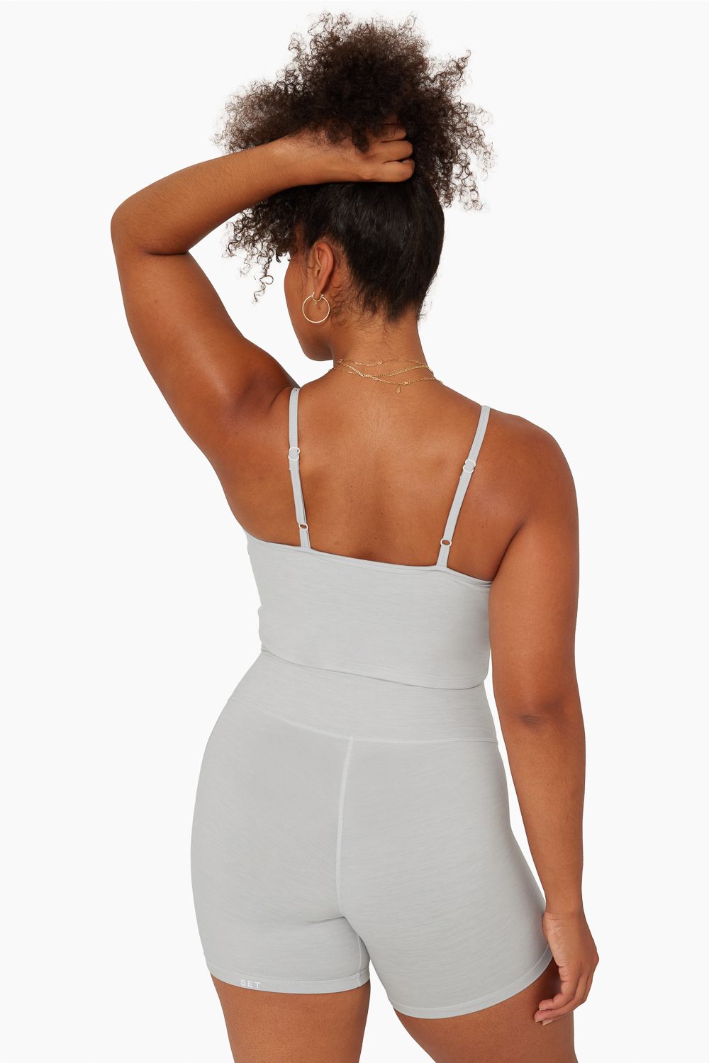 FORMCLOUD™ MINI V LONGLINE BRA - HEATHER GREY sold by SETactive product image thumbnail 2