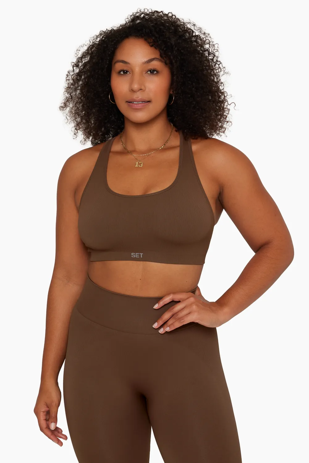 SCULPTFLEX® RACER BACK BRA - BARK sold by SETactive