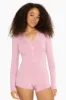 SLEEP JERSEY LONG SLEEVE SLEEP ROMPER - PEONY sold by SETactive