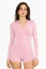 SLEEP JERSEY LONG SLEEVE SLEEP ROMPER - PEONY sold by SETactive