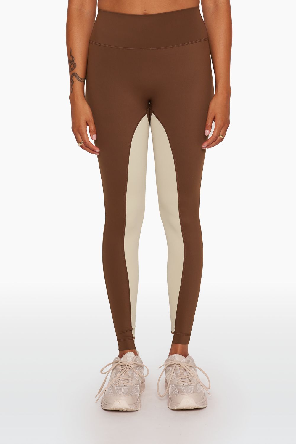 SPORTBODY® TWO TONE LEGGINGS - SADDLE sold by SETactive