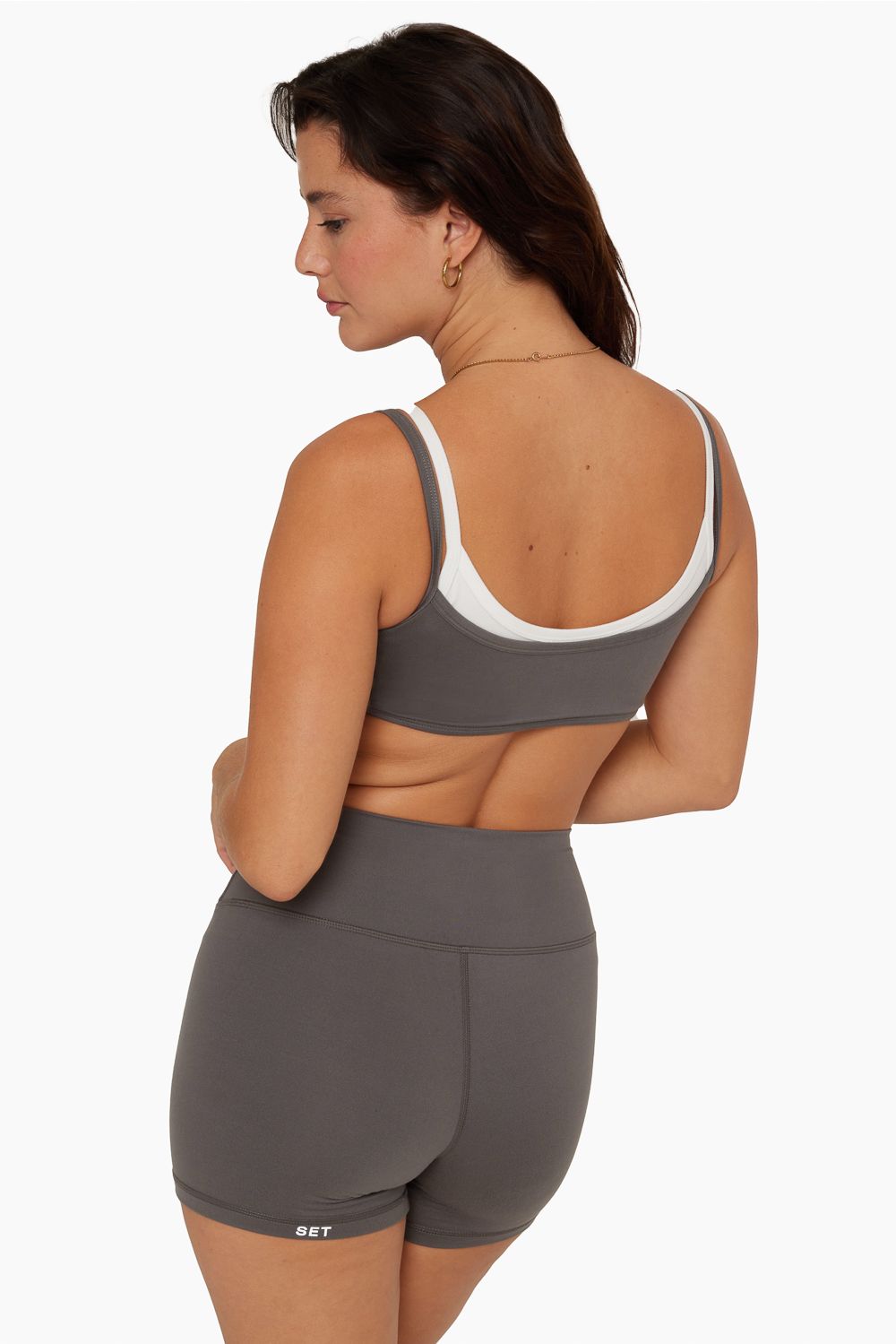 FORMCLOUD™ DOUBLE SCOOP BRA - GRAPHITE sold by SETactive product image thumbnail 2