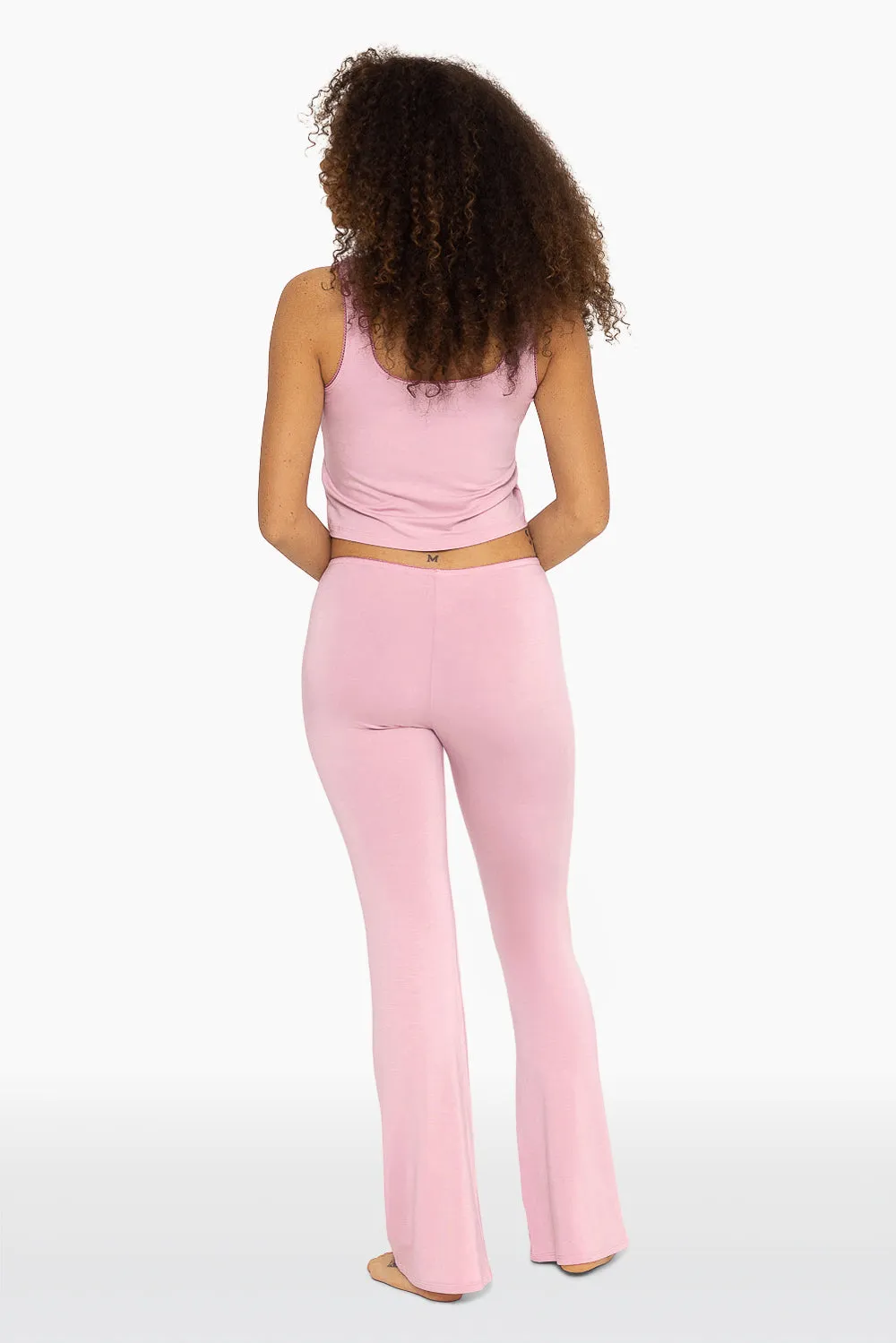 SLEEP JERSEY FLARE PANTS - PEONY sold by SETactive product image thumbnail 3