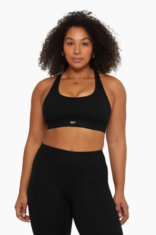 FORMCLOUD™ RACER BACK BRA - ONYX sold by SETactive
