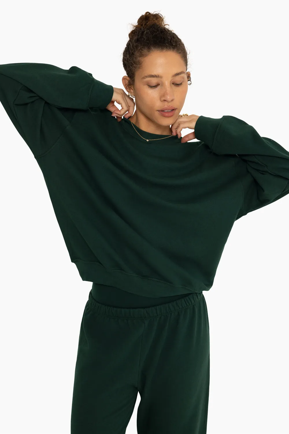 LIGHTWEIGHT SWEATS CLASSIC CREWNECK - HIDEAWAY sold by SETactive product image thumbnail 3