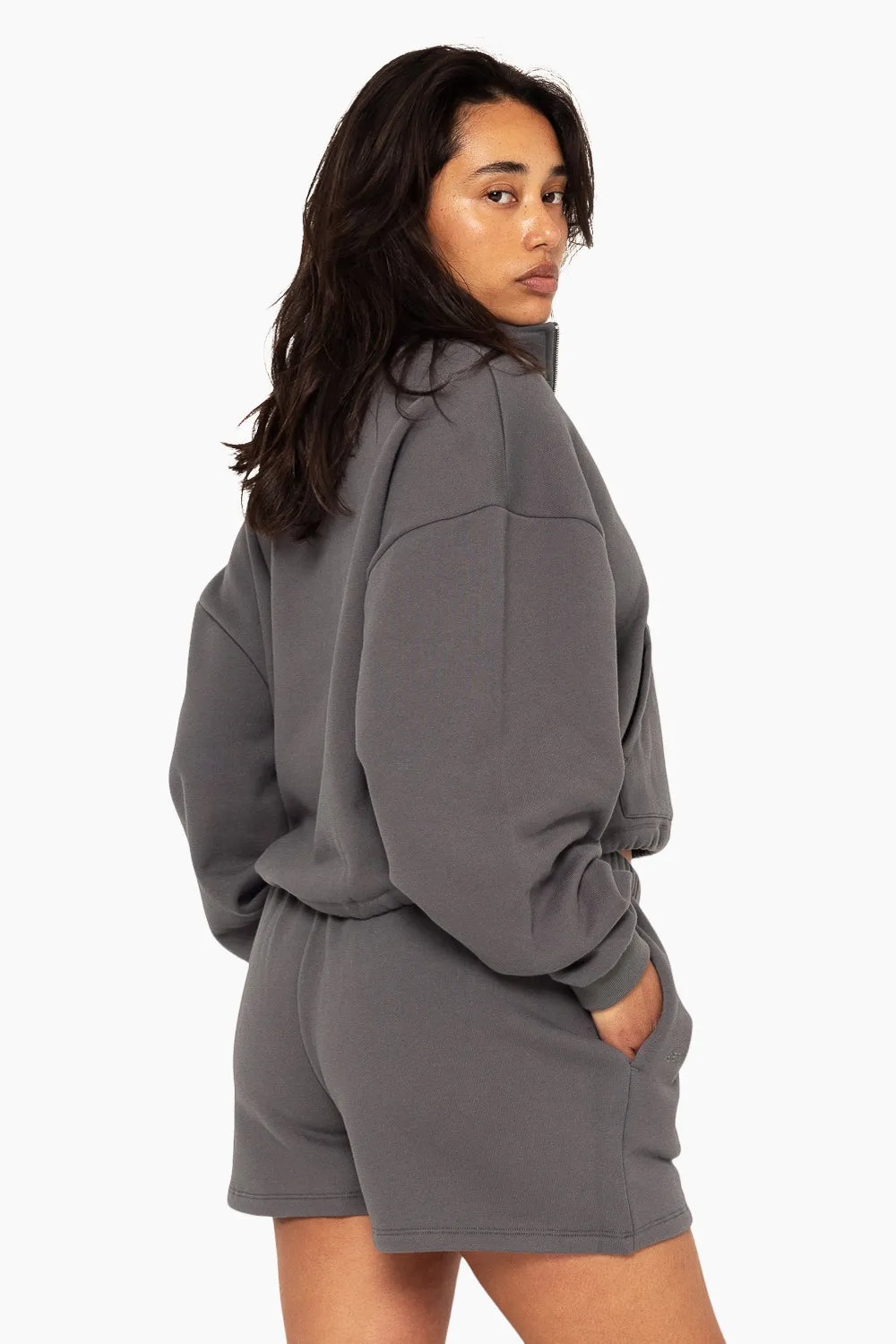 HEAVYWEIGHT SWEATS HALF ZIP - GRAPHITE sold by SETactive product image thumbnail 2