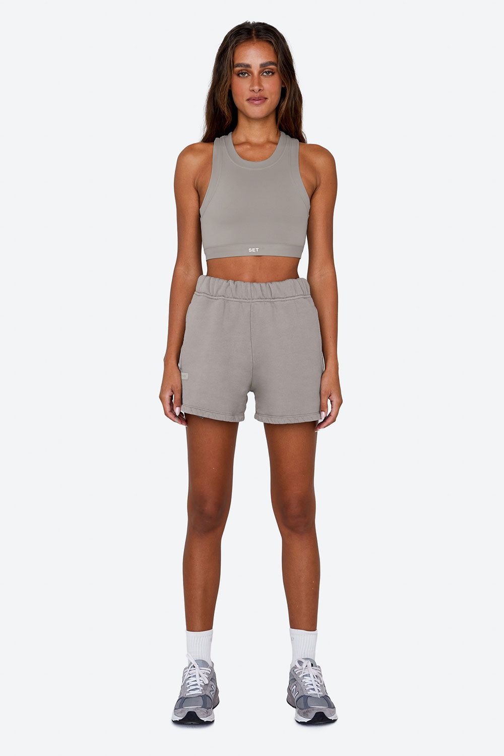 SWEAT SHORTS - STONE sold by SETactive