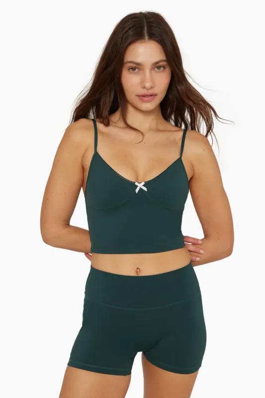 SPORTBODY® CAMI CONTOUR CROP - IVY sold by SETactive