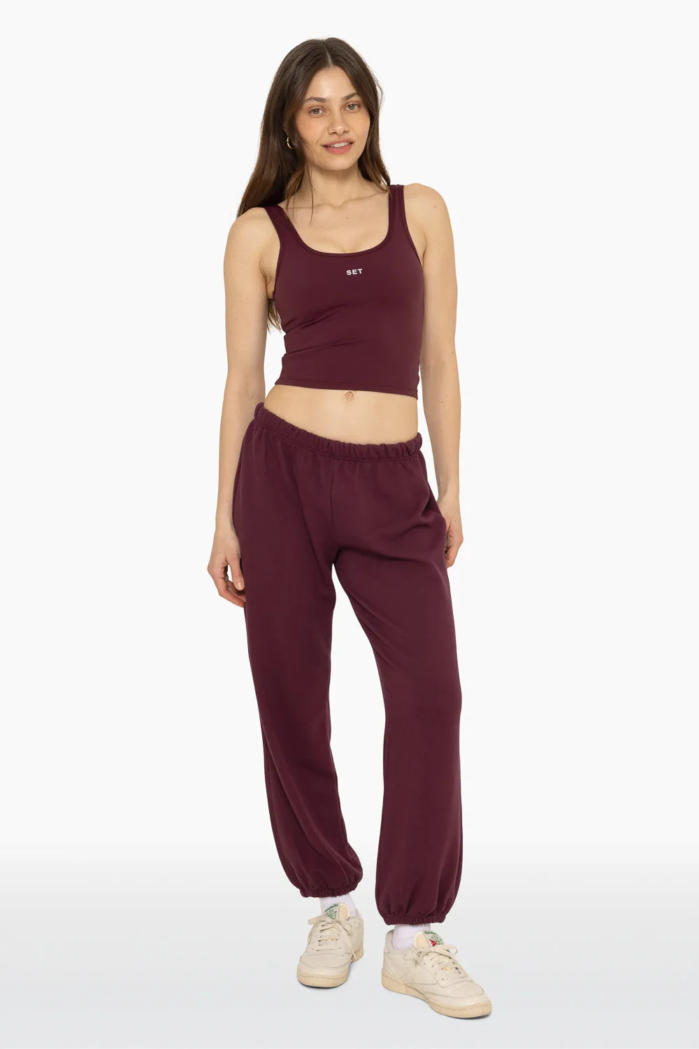 LIGHTWEIGHT SWEATS CLASSIC SWEATPANTS - REDWOOD sold by SETactive product image thumbnail 3