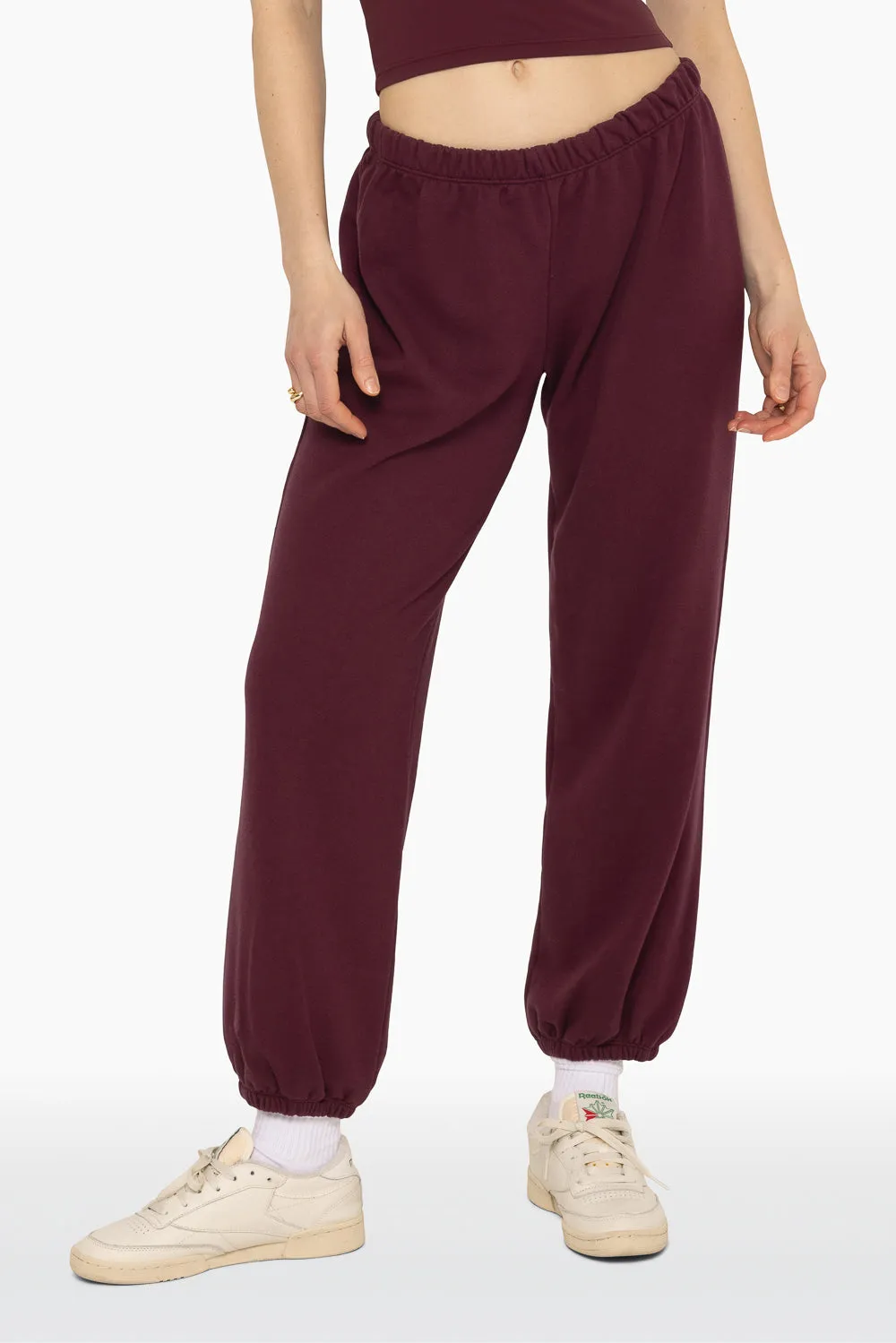 LIGHTWEIGHT SWEATS CLASSIC SWEATPANTS - REDWOOD sold by SETactive