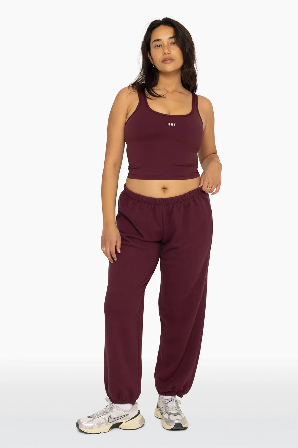 LIGHTWEIGHT SWEATS CLASSIC SWEATPANTS - REDWOOD sold by SETactive product image thumbnail 5