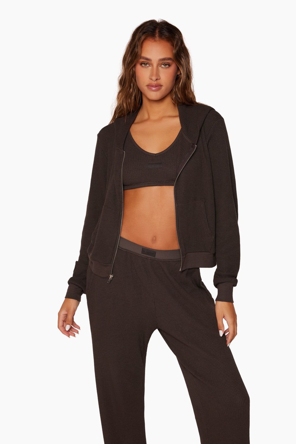 LOUNGE FULL ZIP - ESPRESSO sold by SETactive product image thumbnail 2