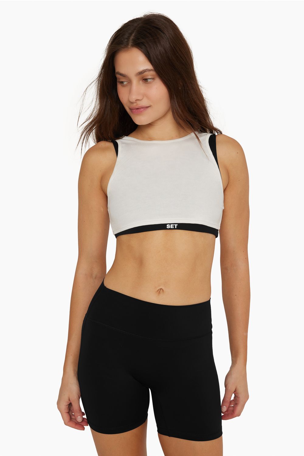 SPORTBODY® LAYERED TANK BRA - ONYX sold by SETactive