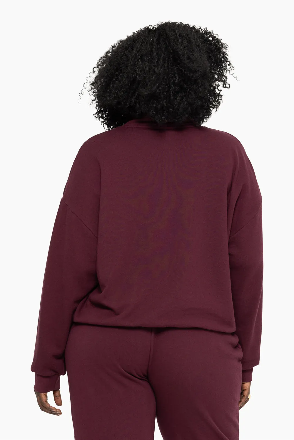 LIGHTWEIGHT SWEATS QUARTER ZIP - REDWOOD sold by SETactive product image thumbnail 2