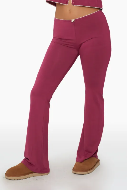 SLEEP JERSEY FLARE PANTS - ORCHID sold by SETactive