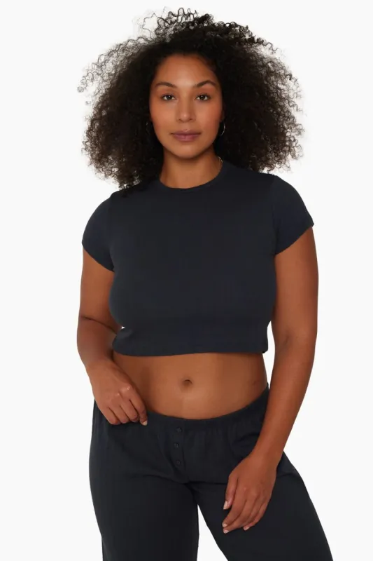 POINTELLE BABY TEE - DUSK sold by SETactive